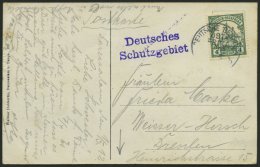 DEUTSCH-OSTAFRIKA 31 BRIEF, 1912, 4 H. Dunkelgrün, Mit Wz., Mit Seepoststempel OST-AFRIKA LINIE B, 1.5.12 Und Viole - Africa Orientale Tedesca