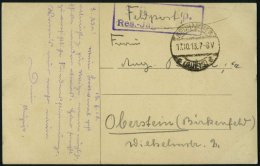 DP TÜRKEI 1918, Feldpost-Ansichtskarte Von NEUHAMMER Mit Soldatenbriefstempel Nach Oberstein, Pracht - Turkey (offices)