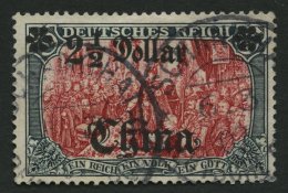 DP CHINA 37 O, 1905, 21/2 D. Auf 5 M., Ohne Wz., Normale Zähnung, Pracht, Signiert, Mi. 380.- - China (oficinas)