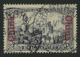 DP CHINA 26II O, 1901, 3 M. Reichspost, Type II, Pracht, Mi. 100.- - Chine (bureaux)