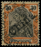 DP CHINA 12 O, 1900, 30 Pf. Handstempelaufdruck, Stempel K.D. FELDPOSTEXPED. DES OSTASIATISCHEN EXPEDITIONSCORPS A, R&uu - China (oficinas)