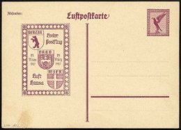 LUFTPOST-GANZSACHEN 1923-1936, 18 Meist Verschiedene Gebrauchte Oder Ungebrauchte Belege, Einige Bessere, Etwas Untersch - Airplanes