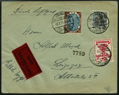 SPÄTERE FLÜGE (SPF) 19.2.03 BRIEF, 3.7.1919, Weimar-Leipzig Mit Luftpoststempel WEIMAR NATION.VERS. B Auf Klei - Aviones