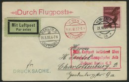 ERST-UND ERÖFFNUNGSFLÜGE 27.1.09 BRIEF, 21.3.1927, Wien-Berlin, Prachtbrief - Zeppelin