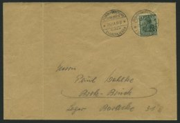 PIONIERFLUGPOST 1909-1914 7/07 BRIEF, 21.6.1912, Flugpost Bork-Brück Mit Flugstempel E, Ohne Flugmarke, Prachtbrief - Aerei