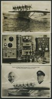 DO-X LUFTPOST 1932/3, 4 Verschiedene Ungebrauchte DOX-Fotokarten Mit Verschiedenen Erinnerungsstempeln, Pracht - Lettres & Documents