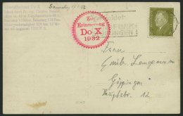 DO-X LUFTPOST 66.a. BRIEF, 17.09.1932, Deutschlandrundfahrt Der DO X, Roter Stempel Zur Erinnerung DO X 1932, Etappe D&u - Covers & Documents