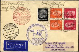 KATAPULTPOST 156c BRIEF, 6.6.1934, Europa - Southampton, Deutsche Seepostaufgabe, Frankiert U.a. Mit K 13/4, Drucksache, - Cartas & Documentos