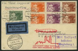 ZULEITUNGSPOST 109 BRIEF, Österreich: 1931, Fahrt Nach Magdeburg, Prachtkarte - Zeppelins