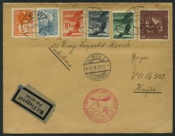 ZULEITUNGSPOST 23I BRIEF, Österreich: 1929, Orientfahrt, Gummistempel, Prachtbrief - Zeppelin