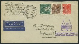 ZULEITUNGSPOST 108 BRIEF, Niederlande: 1931, Ostseejahr-Rundfahrt Bis Lübeck, Prachtbrief - Zeppelin