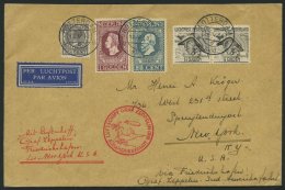 ZULEITUNGSPOST 57 BRIEF, Niederlande: 1930, Südamerikafahrt Bis Lakehurst, Prachtbrief - Zeppelins