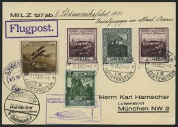 ZULEITUNGSPOST 129Aa BRIEF, Liechtenstein: 1931, 2. Südamerikafahrt, Abwurf Sao Vicente, Frankiert U.a. Mit Mi.Nr. - Zeppelin