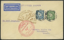 ZULEITUNGSPOST 150B BRIEF, Irland: 1932, 3. Südamerikafahrt, Anschlußflug Ab Berlin, Prachtbrief - Zeppelins