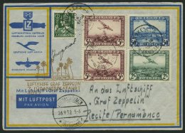 ZULEITUNGSPOST 183 BRIEF, Belgien: 1932, 7. Südamerikafahrt, Prachtbrief - Zeppelin