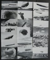 ZEPPELINPOST 40 Verschiedene Schwarz/weiß Ansichtskarten, Fast Nur Vom Luftschiff LZ 127 Graf Zeppelin, Vertrieb: - Zeppelins