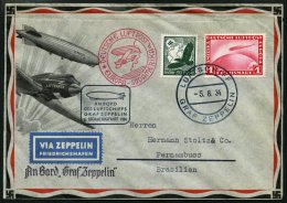 ZEPPELINPOST 265Ab BRIEF, 1934, 5. Südamerikafahrt, Beide Stempel, Prachtbrief - Zeppelins