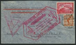 ZEPPELINPOST 238E BRIEF, 1933, Chicagofahrt, Anschlussflug Ab Berlin, Frankiert Mit 1 RM Chicagofahrt, Bedarfsbrief, Pra - Zeppelin