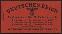 ZUSAMMENDRUCKE MH 49.3 **, 1941, Markenheftchen Hitler, Zwischenblätter Etwas Stockig, Feinst, Mi. 500.- - Se-Tenant