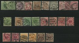 LOTS O, 1875-1899, 24 Verschiedene Kleinere Werte Pfennige, Pfennig Und Krone/Adler, Erhaltung Feinst/Pracht, Alle Gepr& - Usati