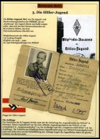 SAMMLUNGEN Brief,BrfStk , 1937-45, Motivsammlung Die Hitler-Jugend, Eine Hochinteressante Dokumentation Auf 65 Seiten Au - Gebruikt