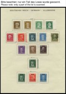 SAMMLUNGEN O,* , 1923-1945, Sammlungsteil Dt. Reich Mit Vielen Guten Sätzen Und Blocks, Gestempelt Oder Ungebraucht - Used Stamps