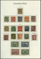 SAMMLUNGEN O, Gestempelte Sammlung Dt. Reich Von 1923-32 Auf Leuchtturmseiten Mit Guten Mittleren Ausgaben, Feinst/Prach - Usati