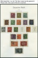 SAMMLUNGEN O, Gestempelte Sammlung Inflation Von 1919-23 Mit Mittleren Ausgaben Auf Leuchtturm Falzlosseiten, Feinst/Pra - Used Stamps