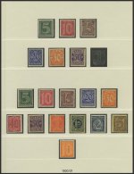 DIENSTMARKEN **, Postfrische Sammlung Dienstmarken Von 1920-23 Auf Lindner-Falzlosseiten Mit Diversen Oberrandstück - Oficial