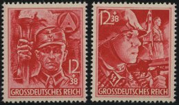 Dt. Reich 909/10 **, 1945, SA Und SS, Pracht, Mi. 90.- - Oblitérés