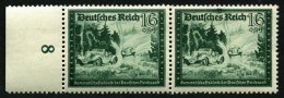 Dt. Reich 891II **, 1944, 16 Pf. Geländefahren Mit Abart Dunkler Fleck Im Rahmen über Es Von Deutsches, Im Waa - Oblitérés