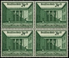 Dt. Reich 743 VB **, 1940, 24 Pf. Briefmarkenausstellung Im Viererblock, Pracht, Mi. 144.- - Oblitérés