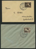 Dt. Reich 699,747 BRIEF, 1939, 42 Pf. Braunes Band, Je Auf Umschlag Mit Sonderstempel, Pracht - Oblitérés