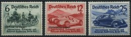 Dt. Reich 695-97 *, 1939, Nürburgring-Rennen, Falzrest, Prachtsatz, Mi. 70.- - Oblitérés