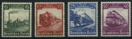 Dt. Reich 580-83 **, 1935, 100 Jahre Eisenbahn, Prachtsatz, Mi. 130.- - Usati