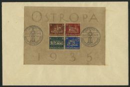 Dt. Reich Bl. 3 BRIEF, 1935, Block OSTROPA, Sonderstempel, Auf Umschlag, Pracht - Usati