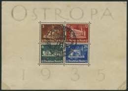 Dt. Reich Bl. 3 O, 1935, Block OSTROPA, Ersttags-Sonderstempel, Feinst (leichte Randmängel), Mi. 900.- - Used Stamps