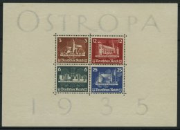 Dt. Reich Bl. 3 (*), 1935, Block OSTROPA, Ohne Gummi, Pracht, Mi. 1100.- - Used Stamps