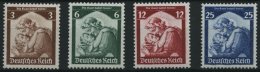 Dt. Reich 565-68 **, 1935, Saarabstimmung, 3 Pf. Kleiner Zahnfehler Sonst Prachtsatz, Gepr. Peschl, Mi. 120.- - Usati