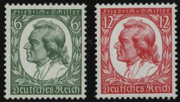 Dt. Reich 554/5 **, 1934, Schiller, Pracht, Mi. 100.- - Usati