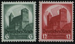 Dt. Reich 546/7 **, 1934, Reichsparteitag, Pracht, Mi. 85.- - Usati