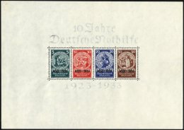 Dt. Reich Bl. 2 **, 1933, Block Nothilfe, Originalgröße, Postfrisch, Kaum Sichtbarer Fleck Im Rand, Pracht, G - Usati