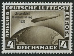 Dt. Reich 498 **, 1933, 4 RM Chicagofahrt, Pracht, Mi. 300.- - Usati