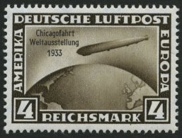 Dt. Reich 498 **, 1933, 4 RM Chicagofahrt, Pracht, Mi. 300.- - Used Stamps