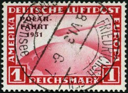 Dt. Reich 456 O, 1931, 1 RM Polarfahrt, Pracht, Mi. 140.- - Oblitérés