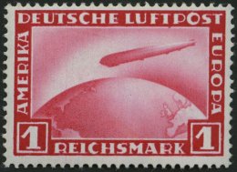 Dt. Reich 455 **, 1932, 1 RM Graf Zeppelin, Pracht, Mi. 100.- - Used Stamps