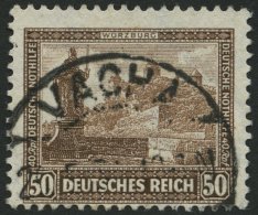 Dt. Reich 453 O, 1930, 50 Pf. Feste Marienberg, Pracht, Gepr. D. Schlegel, Mi. 110.- - Used Stamps