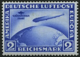 Dt. Reich 438Y **, 1930, 2 RM Südamerikafahrt, Wz. Liegend, Feinst (ein Zahn Etwas Locker), Mi. 1700.- - Usati