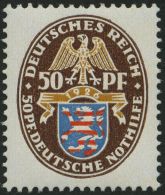 Dt. Reich 401X **, 1926, 50 Pf. Nothilfe, Wz. Stehend, Pracht, Mi. 180.- - Used Stamps