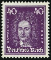 Dt. Reich 395 **, 1926, 40 Pf. Leibniz, Pracht, Mi. 160.- - Oblitérés